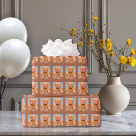 Benutzerdefiniertes Foto für die Mama von Hunden Geschenkpapier