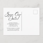 Benutzerdefiniertes Foto für die Verlobung gerette Ankündigungspostkarte (Rückseite)