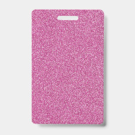 Benutzerdefiniertes Foto für einen rosa Glitzer Ausweis