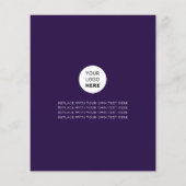 Benutzerdefiniertes Foto für Firmenlogos Minimalis Flyer (Hinten)