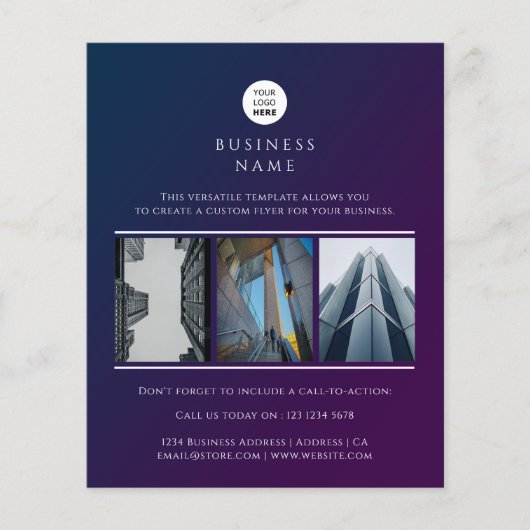 Benutzerdefiniertes Foto für Firmenlogos Minimalis Flyer (Vorne)