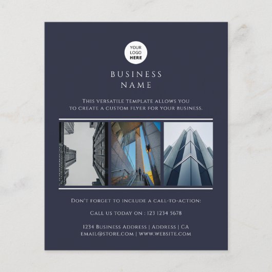 Benutzerdefiniertes Foto für Firmenlogos Minimalis Flyer (Vorne)