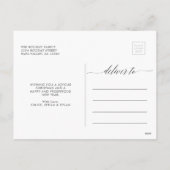 Benutzerdefiniertes Foto für grünen Text Feiertagspostkarte (Rückseite)