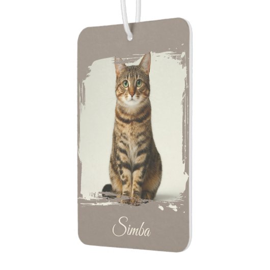 Benutzerdefiniertes Foto für Haustiere — Doppelsei Autolufterfrischer (Links)