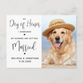 Benutzerdefiniertes Foto für Haustiere Einfache QR Einladungspostkarte (Vorderseite)