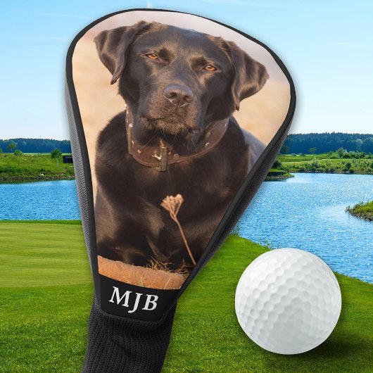 Benutzerdefiniertes Foto für Haustiere Schwarzes L Golf Headcover