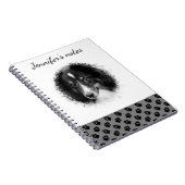 Benutzerdefiniertes Foto für Haustiere und schwarz Notizblock (Rechte Seite)