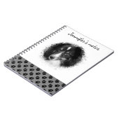 Benutzerdefiniertes Foto für Haustiere und schwarz Notizblock (Linke Seite)