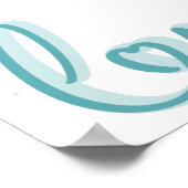 Benutzerdefiniertes Foto für Heimtiere mit LIEBE i Poster (Ecke)