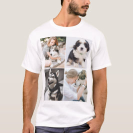 Benutzerdefiniertes Foto für Heimtiere x4 T-Shirt