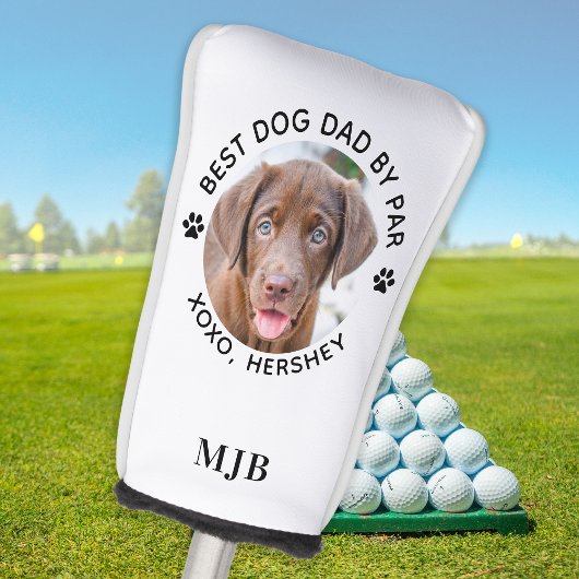 Benutzerdefiniertes Foto für Hunde Bester Vater na Golf Headcover