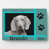 Benutzerdefiniertes Foto für Hunde Fotoplatte (Vorderseite)