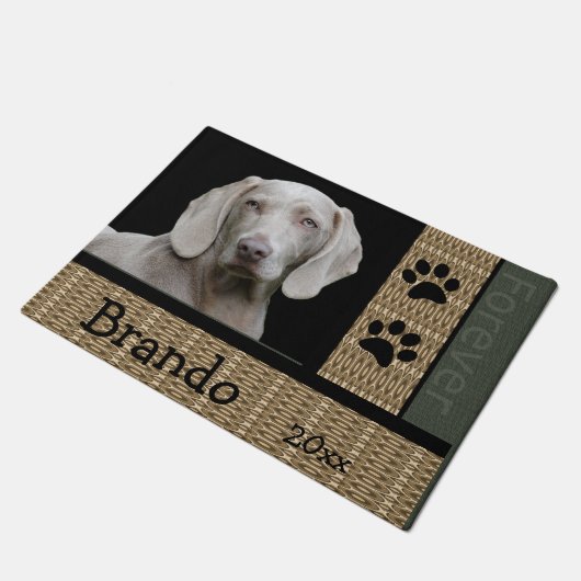 Benutzerdefiniertes Foto für Hunde Fußmatte (Schrägansicht)