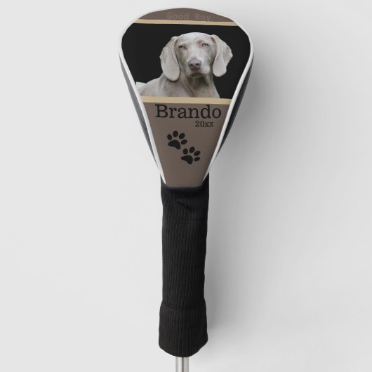 Benutzerdefiniertes Foto für Hunde Golf Headcover (Vorderseite)