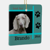 Benutzerdefiniertes Foto für Hunde Keramikornament (Rechts)
