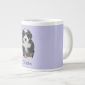 Benutzerdefiniertes Foto für Hunde - Misty Lilac m Jumbo-Tasse (Vorderseite Rechts)