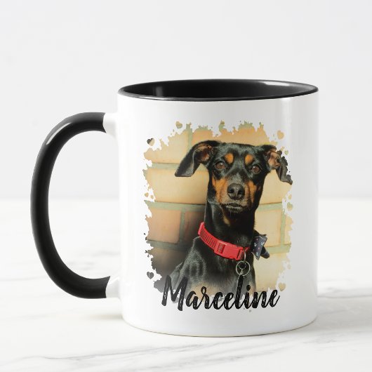 Benutzerdefiniertes Foto für Hunde mit stylischen Tasse