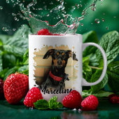 Benutzerdefiniertes Foto für Hunde mit stylischen Tasse