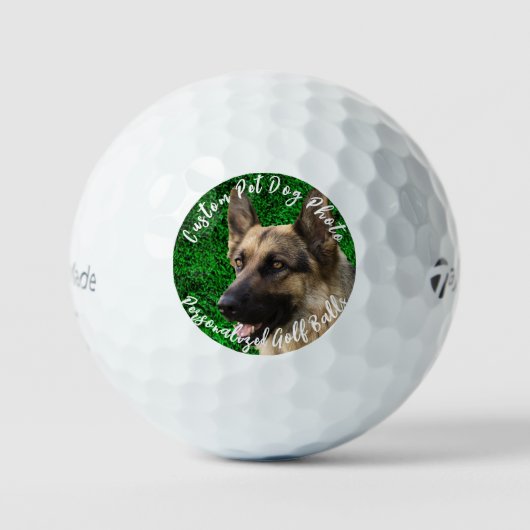 Benutzerdefiniertes Foto für Hunde Personalisiert  Golfball (Vorderseite)