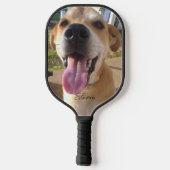 Benutzerdefiniertes Foto für Hunde Personalisiert Pickleball Schläger (Rückseite)