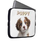 Benutzerdefiniertes Foto für Hunde und Name Laptop Laptopschutzhülle (Vorne Rechts)