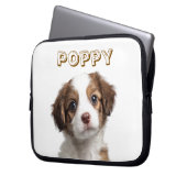 Benutzerdefiniertes Foto für Hunde und Name Laptop Laptopschutzhülle (Vorderseite Links)