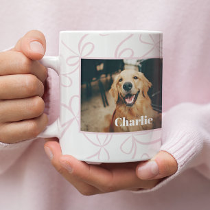 Benutzerdefiniertes Foto für Hunde und Name Lichtr Kaffeetasse