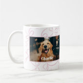 Benutzerdefiniertes Foto für Hunde und Name Lichtr Kaffeetasse (Links)