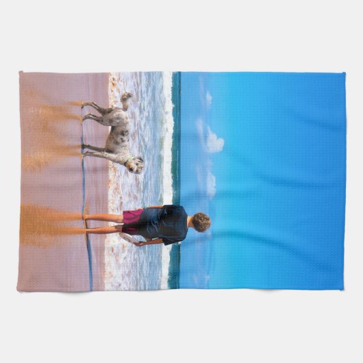 Benutzerdefiniertes Foto für Ihr eigenes Design -  Geschirrtuch (Horizontal)