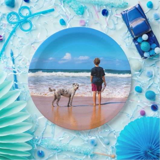 Benutzerdefiniertes Foto für Ihr eigenes Design -  Pappteller (Party)