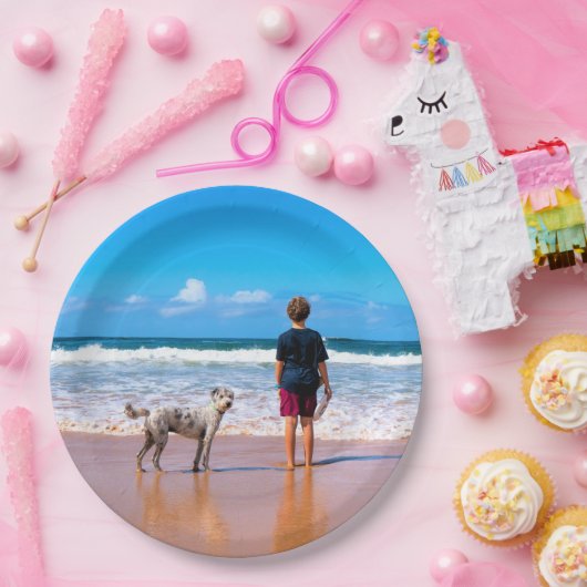 Benutzerdefiniertes Foto für Ihr eigenes Design -  Pappteller (Party)