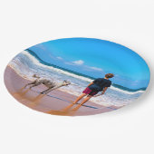 Benutzerdefiniertes Foto für Ihr eigenes Design -  Pappteller (Schrägansicht)