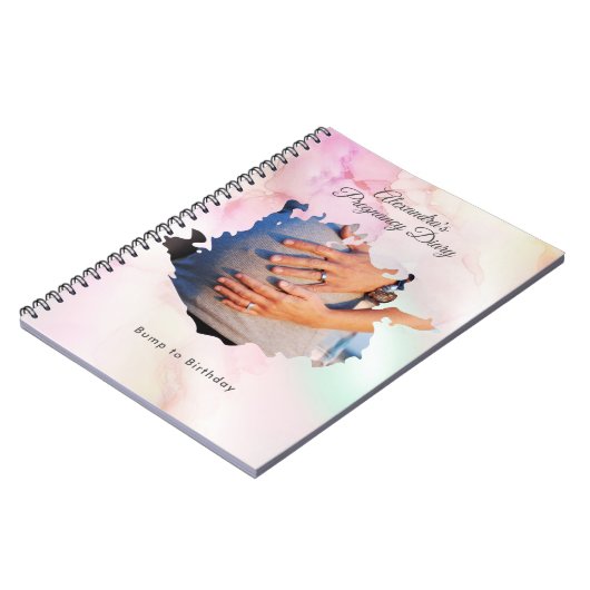 Benutzerdefiniertes Foto für Ihr eigenes Schwanger Notizblock (Linke Seite)