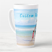 Benutzerdefiniertes Foto für Ihren Vater Latte Tas Milchtasse (Linke Ecke)