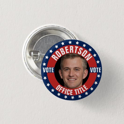 Benutzerdefiniertes Foto für Kampagnenvorlage Button (Vorne & Hinten)