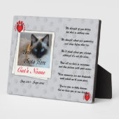 Benutzerdefiniertes Foto für Katzen und Gedichte Fotoplatte (Seite)