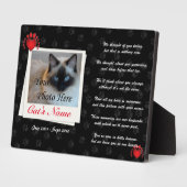 Benutzerdefiniertes Foto für Katzen und Gedichte Fotoplatte (Seite)