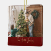 Benutzerdefiniertes Foto für Minimalistische Arche Keramikornament (Links)