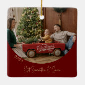 Benutzerdefiniertes Foto für Minimalistische Arche Keramikornament (Rückseite)