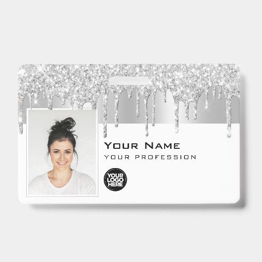 Benutzerdefiniertes Foto für Mitarbeiter, Bar Code Ausweis (Vorderseite)