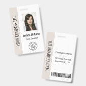 Benutzerdefiniertes Foto für Mitarbeiter, Bar, Log Ausweis (Vorder- & Rückseite)