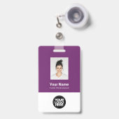 Benutzerdefiniertes Foto für Mitarbeiter, Bar, Log Ausweis (Vorderseite mit einziehbar)