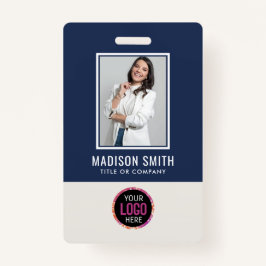 Benutzerdefiniertes Foto für Mitarbeiter, Bar, Log Ausweis