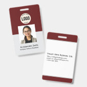 Benutzerdefiniertes Foto für Mitarbeiter, Bar, Log Ausweis (Vorder- & Rückseite)