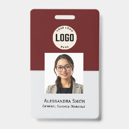 Benutzerdefiniertes Foto für Mitarbeiter, Bar, Log Ausweis