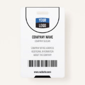 Benutzerdefiniertes Foto für Mitarbeiter, Bar, Log Ausweis (Rückseite)