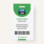 Benutzerdefiniertes Foto für Mitarbeiter, Bar, Log Ausweis (Rückseite)