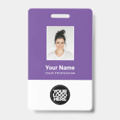 Benutzerdefiniertes Foto für Mitarbeiter, Bar, Log Ausweis (Vorderseite)