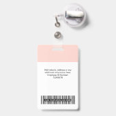 Benutzerdefiniertes Foto für Mitarbeiter, Bar, Log Ausweis (Rückseite mit einziehbar)