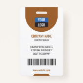 Benutzerdefiniertes Foto für Mitarbeiter, Bar, Log Ausweis (Rückseite)